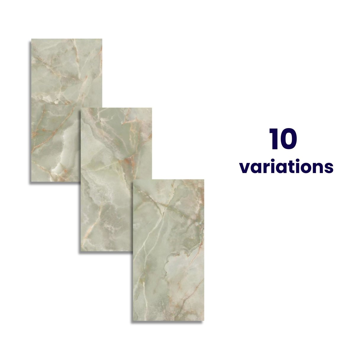 Lux Noor apple Marble Effect Tile — alternative angle, buy tile UK